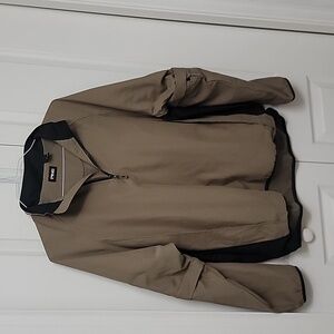 Ping Collection Quarter Zip Pullover Windbreaker, Convertible Sleeve, Size M